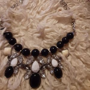 Black and White choker.